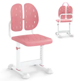 Hcst10378 Costway Kids Desk Chair With Adaptive Double Backrest Adjustable Height Breathable Seat