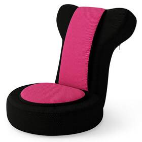 Costway Hcst11977 Lazy Sofa Chair With Adjustable Headrest And Backrest Sponge Padded Seat Metal Frame