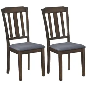 Hcst13499 Costway Dining Chairs Set Of 2 With Comfortable Backrest And Padded Seat For Living Room