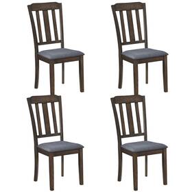 Costway Hcst13500 Dining Chairs Set Of 4 With Comfortable Backrest And Padded Seat For Living Room