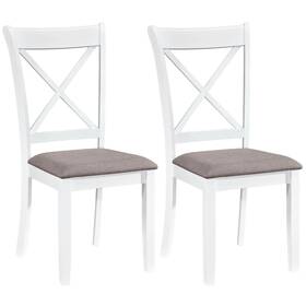 Costway Hcst13518 Dining Chairs Set Of 2 With Comfortable Backrest And Padded Seat For Living Room
