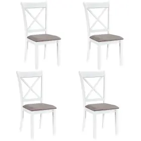 Hcst13519 Costway Dining Chairs Set Of 4 With Comfortable Backrest And Padded Seat For Living Room