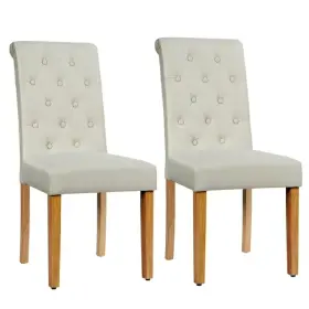 Hw64221be Costway Set Of 2 Parsons Upholstered Fabric Chair With Wooden Legs