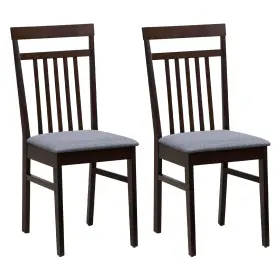 K793dka18565 Costway Upholstered Dining Chair Set Of 2 Kitchen Armless Padded With Slanted Backrest