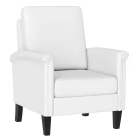 Us-2hcst10108 Costway Modern Accent Chair With Solid Wood Legs And High Back Thick Comfy Cushion