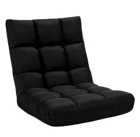 Us-2w66636pb Costway Adjustable 14-position Floor Chair Folding Lazy Comfort Sofa Peacock Blue