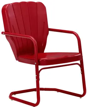 Co1031-re Crosley Ridgeland 2-piece Outdoor Chair Set Retro Metal Patio Chairs For Dining Por