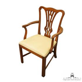 Davis Cabinet Co. 2263 Co. Antiqued Solid Knotty Pine Rustic Country Style Dining Arm