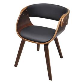 Dining Chair Black Brown Plywood Cotton Polyurethane Standard 718475861454 And