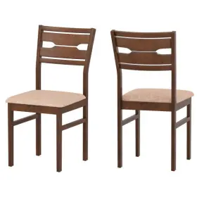 Dining Chair Set 694162387903 Of 2/4 With Rubber Wood Frame And Padded Seat-2