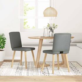 Dining Chair Set 721158633545 Of 2 Dark Grey