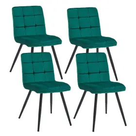 Duhome 250803539023 Upholstered Velvet Dining Chairs Reception Tufted Accent Liv Inch