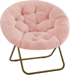Dumos 313092131140 Saucer Chair For Adults Teens Faux Fur Xl Circle Bedroom Dorm