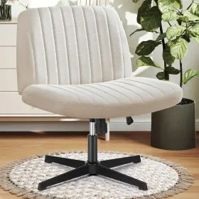 Dumos 445032994904 Desk Chair No Wheels Criss Cross Wide Legged Office Vani