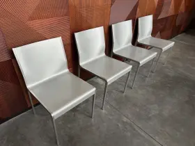 8873 Dwr Set Of 4 Pre-owned Vintage Aladina Chair Silver Chairs