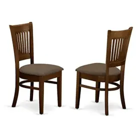 East West Furniture 682962630640 Vac-esp-c Vancouver Kitchen Dining Chairs - Linen Fabric Upholstered Wooden