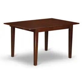 East West Furniture 840017302939 Norfolk Rectangular Table 42/54 Inch X 32 29 Mahogany