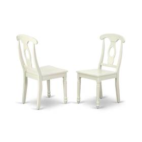 East West Furniture 840017333285 Dining Chair Linen White Kec-lwh-w