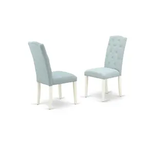 Cep2t15 East West Furniture Dining Chair Linen White