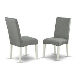 East West Furniture Drp2t07 Dining Chair Linen White