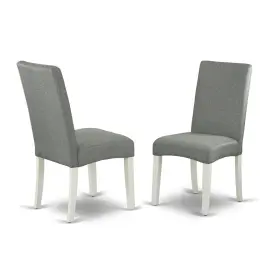 Drp2t07 East West Furniture Dining Chair Linen White