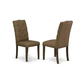 Elp7t18 East West Furniture Dining Chair Jacobean