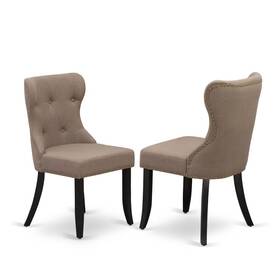 East West Furniture Sip6t48 - Set Of 2 Dining Room Chair- Upholstered Dining