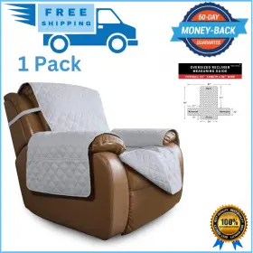 Easy-going 744759080578 Oversized Recliner Chair Cover Large Light Gray/light Gray
