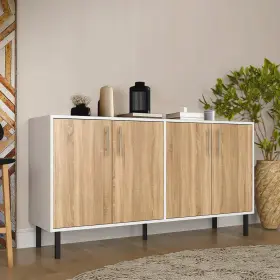 Econohome 810088310317 Wood Buffet Cabinet With Storage Sideboard 4 Doors Credenza Fo