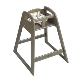 Elr-17530-gw Ecr4kids Asatt High Chair Toddler Grey Wash