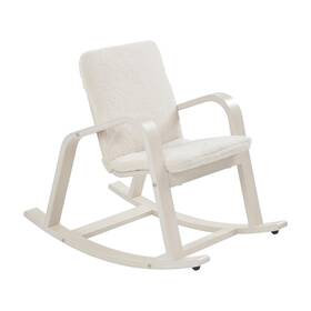 Ecr4kids Elr-22211-ww Bentwood Rocking Chair With Cushion Kids Furniture White Wash
