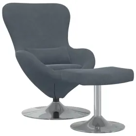Egg Chair Footstool Dark Gray 721158872111 With Grey 24.80 X 28.74 35.43 In