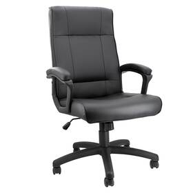 Elama 840191206979 High Back Adjustable Faux Leather Office Chair In Black