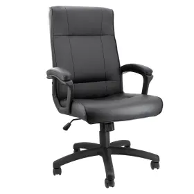Elama 840191206979 High Back Adjustable Faux Leather Office Chair In Black