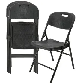 Elama 840191207419 4 Piece Indoor And Outdoor Rattan Folding Chair