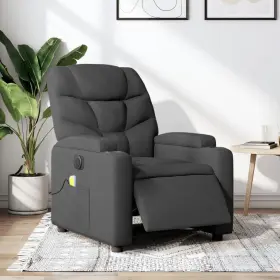 Electric Massage Recliner Chair Dark Green Polyester Metal Plyw 721012221727 Plywood