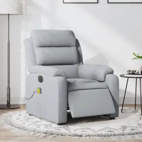 Electric Massage Recliner Chair Light Gray 721012183070