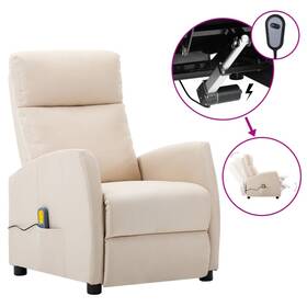 Electric Massage Recliner Cream 720286551202