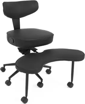 Oc14018in Elecwish Ergonomic Cross-legged Office Chair With Wheels Swivel And Adjustable