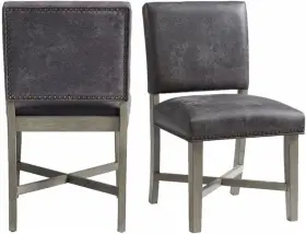 Elements 840183712228 Modesto Dining Side Chair Set Of 2 In Gray