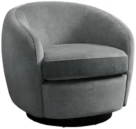 U-8580-9802-101 Elements Chanel Bristo Gray Fabric Swivel Chair