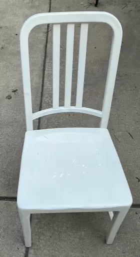 1001g Emeco Rare Aluminum Side Chair Model - White