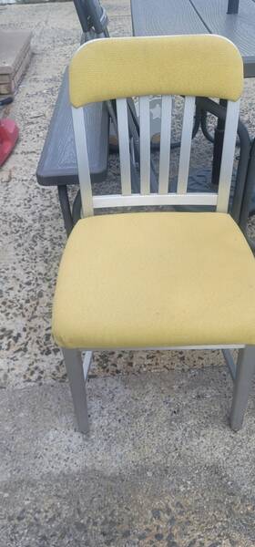 Emeco 7110-273-3781 Set Of 4 Vintage 1006 Navy Chairs - Authentic Military Contract Gsa Mcm