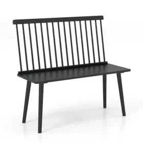 Entryway Bench 197867061050 For 2 With Spindle Back Kitchen Dining Room Hallway-black - C