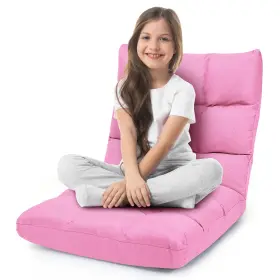 Chair-lt-7 Ergomaster Pink Floor Gaming Chair Memory Foam Folding Chair14-position Adjustable