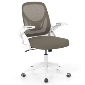 Ergonomic Computer Desk Chair Lumbar Support Flip- Arms-gray - 197867051396 With And Flip-up Color
