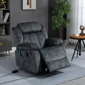 Erye 646414705584 Electric Power Lift Recliner Chair For Elderly With Massage And Heat Velvet