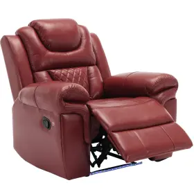 Erye 840535522819 Manual Recliner Chair With Led Light Strip For Living Room Bedroom Man