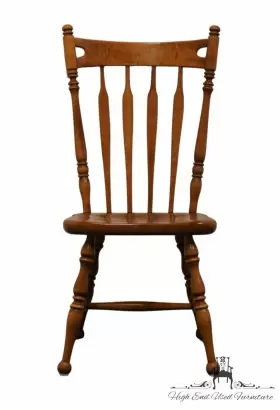 10-6060 Ethan Allen Heirloom Nutmeg Maple Arrowback Dining Side Chair