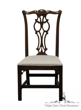 11-6060 Ethan Allen Georgian Court Solid Cherry Traditional Style Dining Side Chair 1